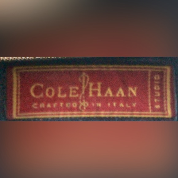 COLE HAAN STUDIO HEEL LOAFER 8 1/2 AA VINTAGE SPECTATOR MADE IN ITALY WINE TAUPE - Picture 7 of 9